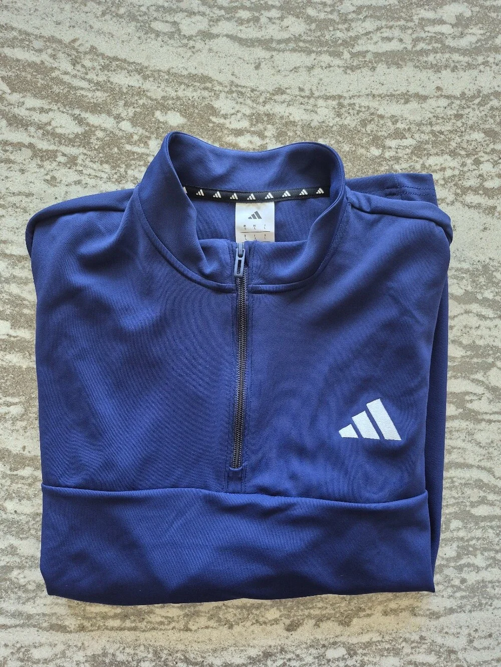 Adidas Men's 1/4 Zip Long Sleeve Pullover New Size Large